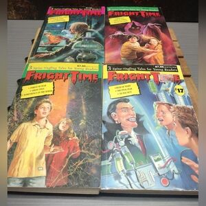 Vintage 1990s Four Fright Time Paperback Books Pre-owned Very Good Condition
